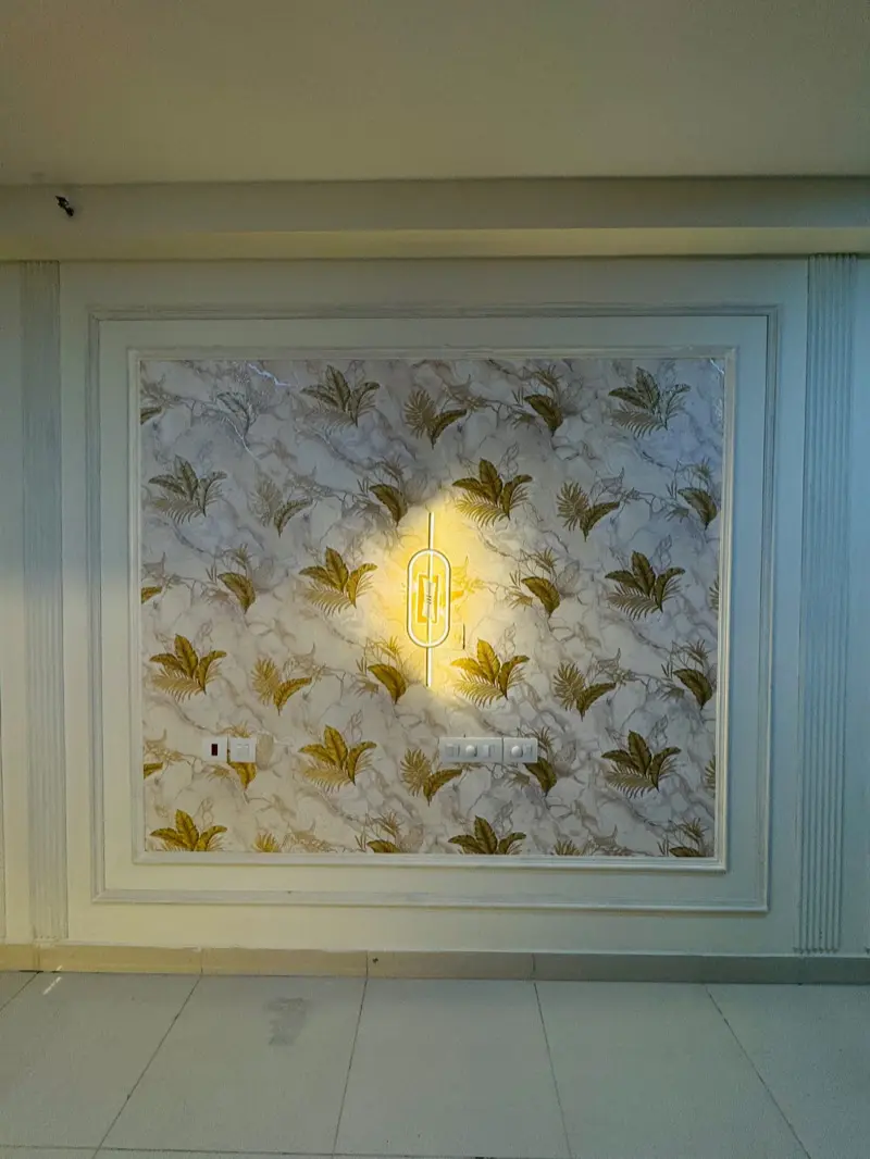 Feature Wall & Cornice Detailing — homeZyard, Brigade Cornerstone Utopia, Varthur, Bengaluru