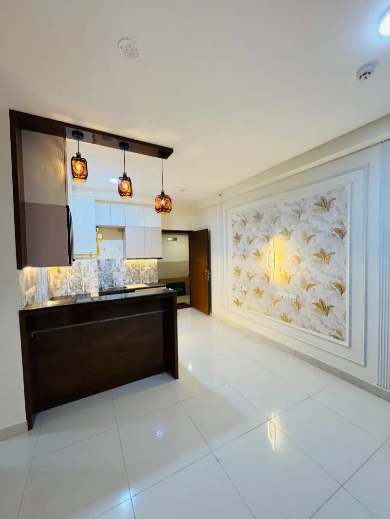 Entry View & Kitchen Counter — homeZyard, Brigade Cornerstone Utopia, Varthur, Bengaluru