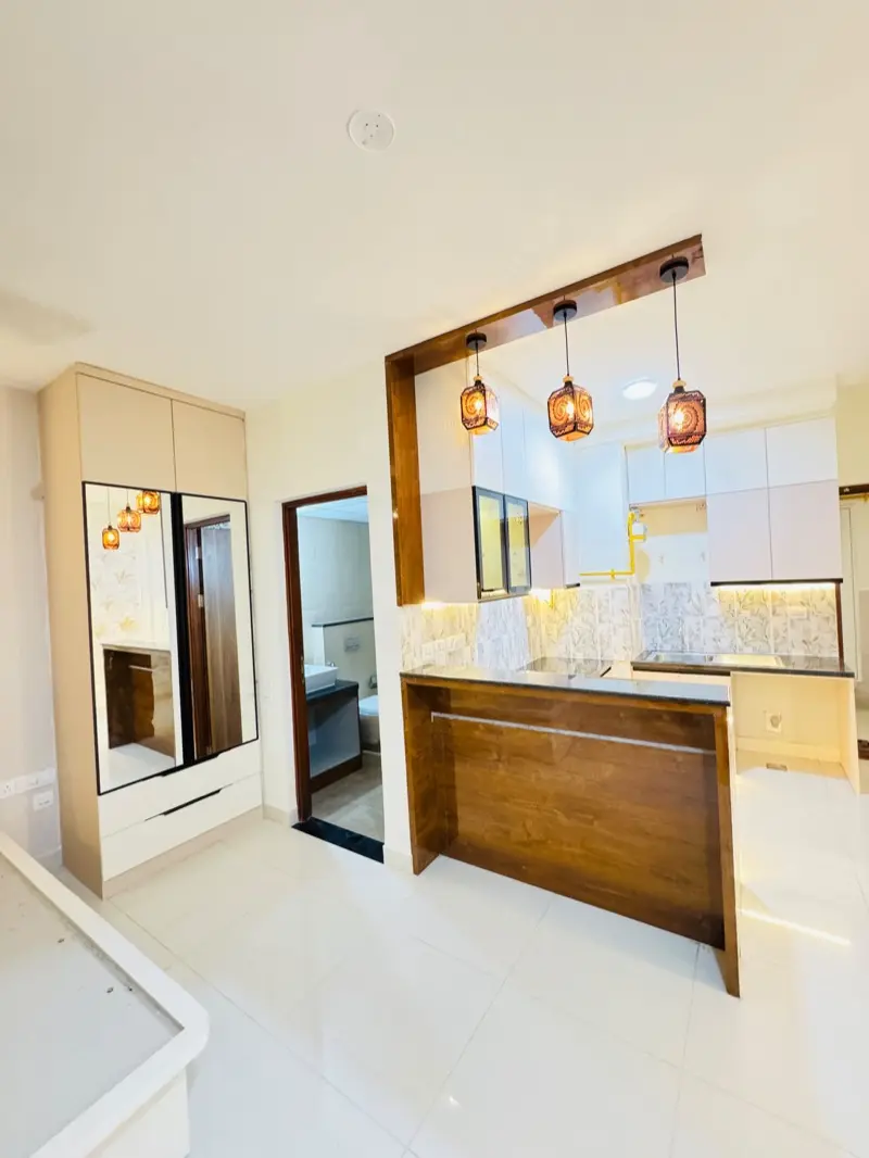 Entryway, Wardrobe & Kitchen — homeZyard, Brigade Cornerstone Utopia, Varthur, Bengaluru